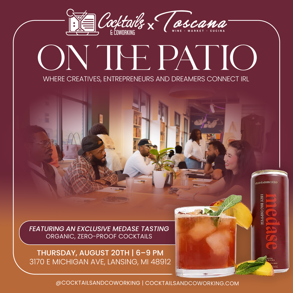 Cocktails & Coworking... on the Patio!